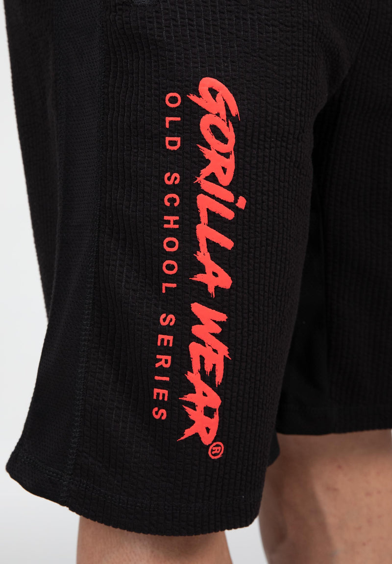 Load image into Gallery viewer, Gorilla Wear - Augustine Old School Shorts - Black/Red