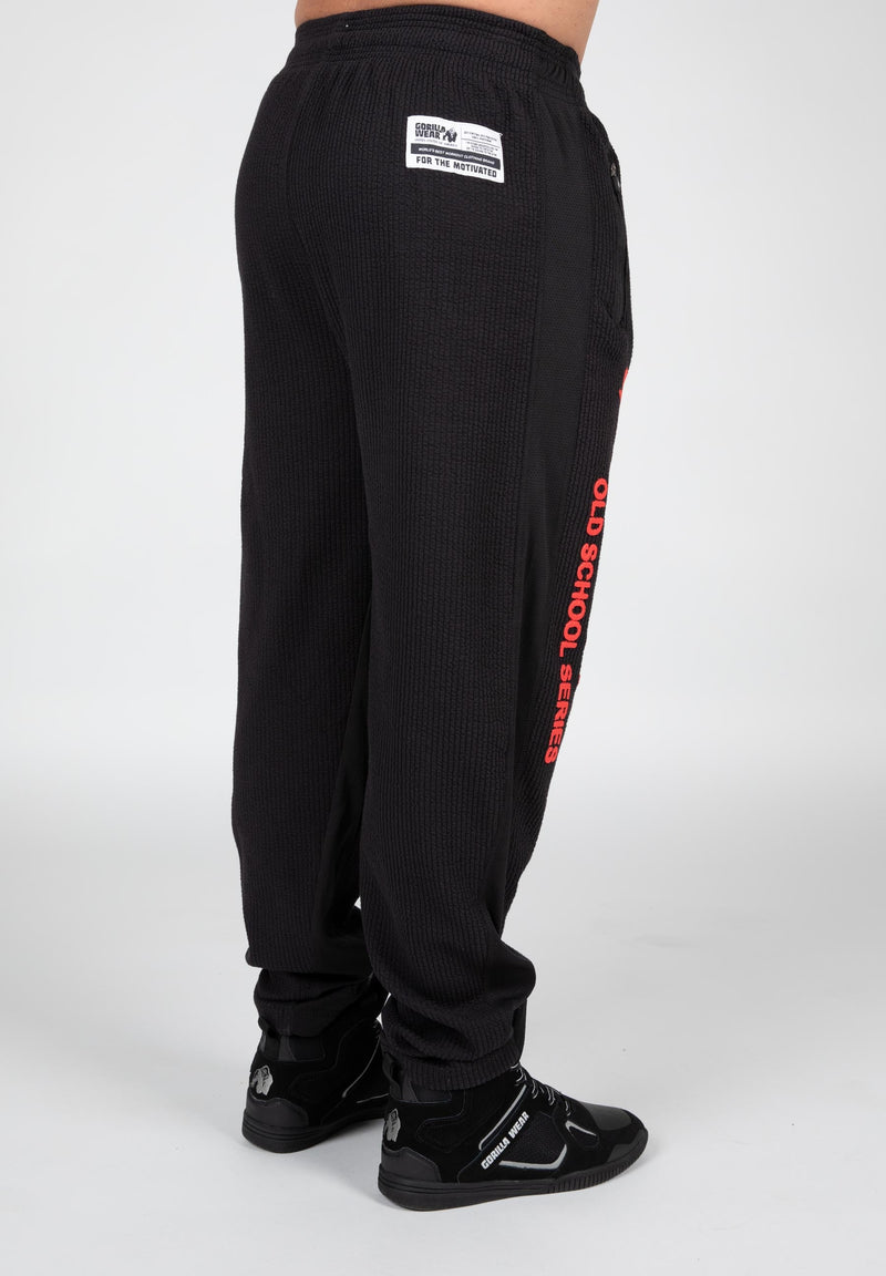 Load image into Gallery viewer, Gorilla Wear - Augustine Old School Pants - Black/Red