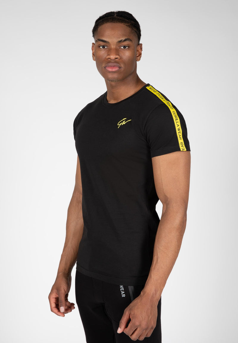 Load image into Gallery viewer, Gorilla Wear - Chester T-shirt - Black/Yellow