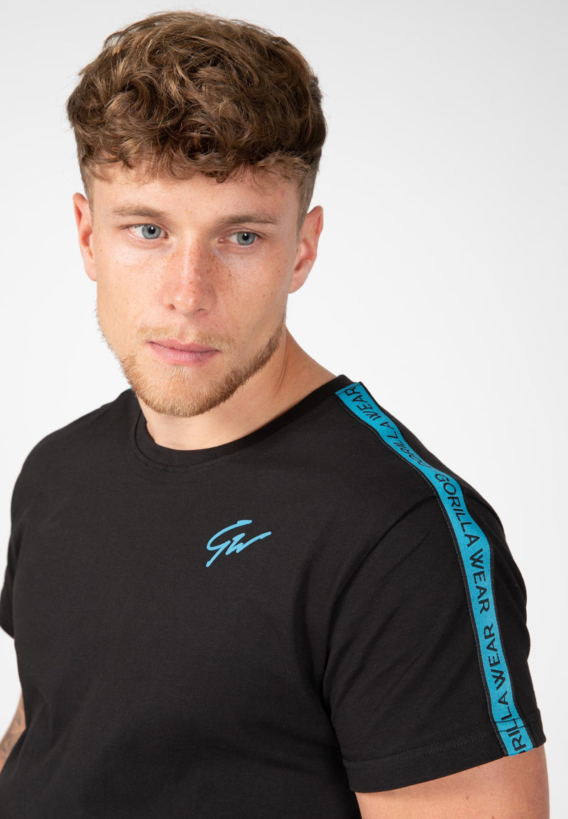 Load image into Gallery viewer, Gorilla Wear - Chester T-shirt - Black/Blue