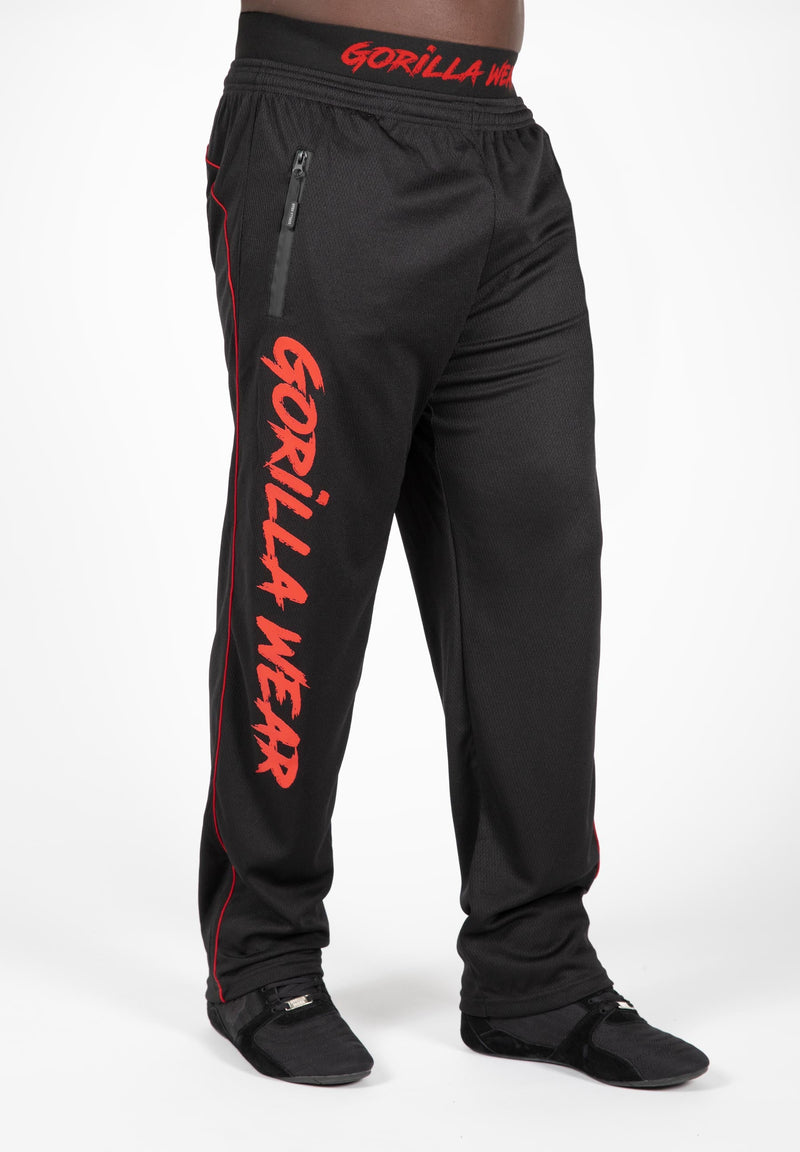 Load image into Gallery viewer, Gorilla Wear - Mercury Mesh Pants - Black/Red