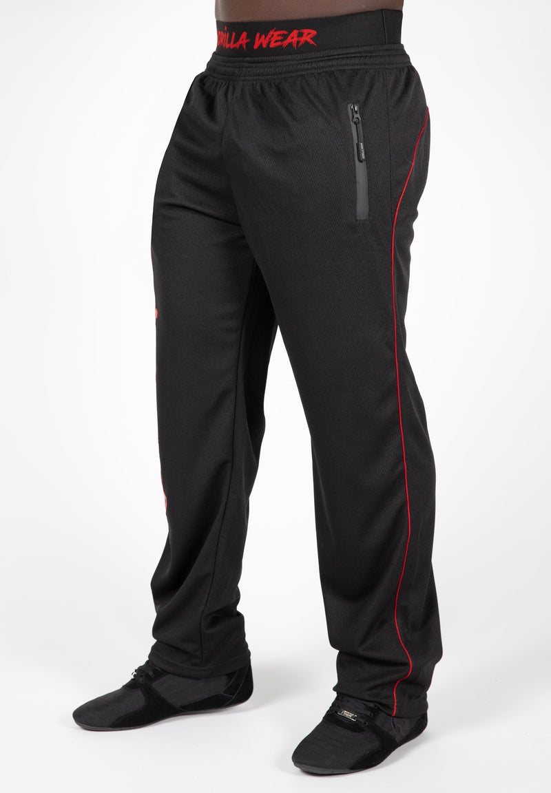 Load image into Gallery viewer, Gorilla Wear - Mercury Mesh Pants - Black/Red