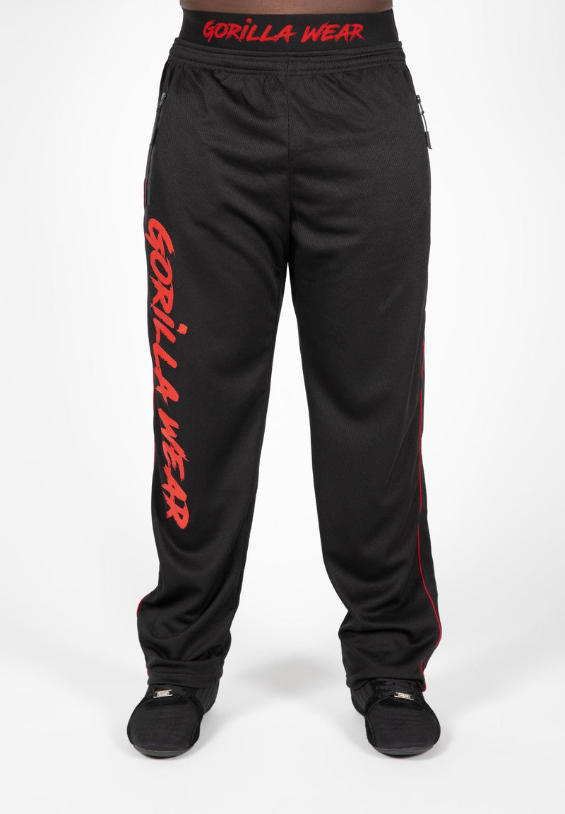 Load image into Gallery viewer, Gorilla Wear - Mercury Mesh Pants - Black/Red