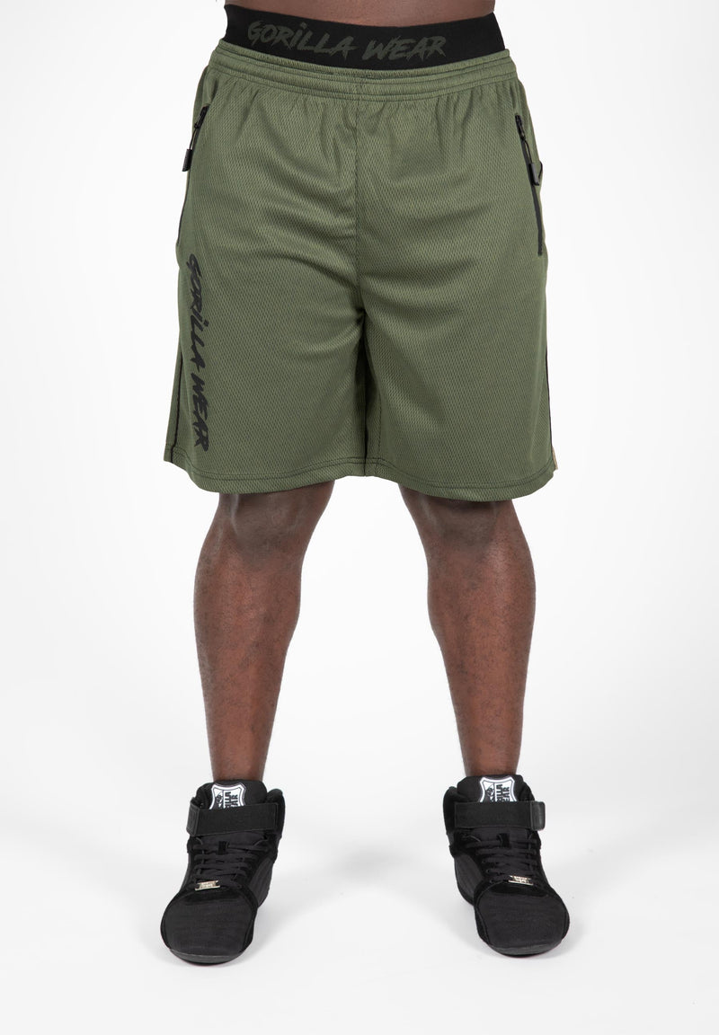 Load image into Gallery viewer, Gorilla Wear - Mercury Mesh Shorts - Army Green/Black