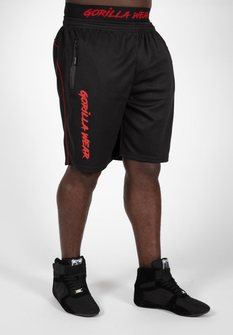 Load image into Gallery viewer, Gorilla Wear - Mercury Mesh Shorts - Black/Red