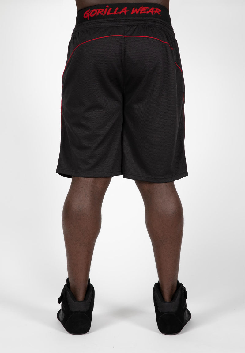 Load image into Gallery viewer, Gorilla Wear - Mercury Mesh Shorts - Black/Red