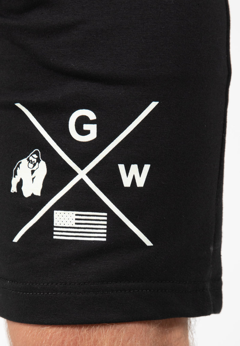 Load image into Gallery viewer, Gorilla Wear - Cisco Shorts - Black/White