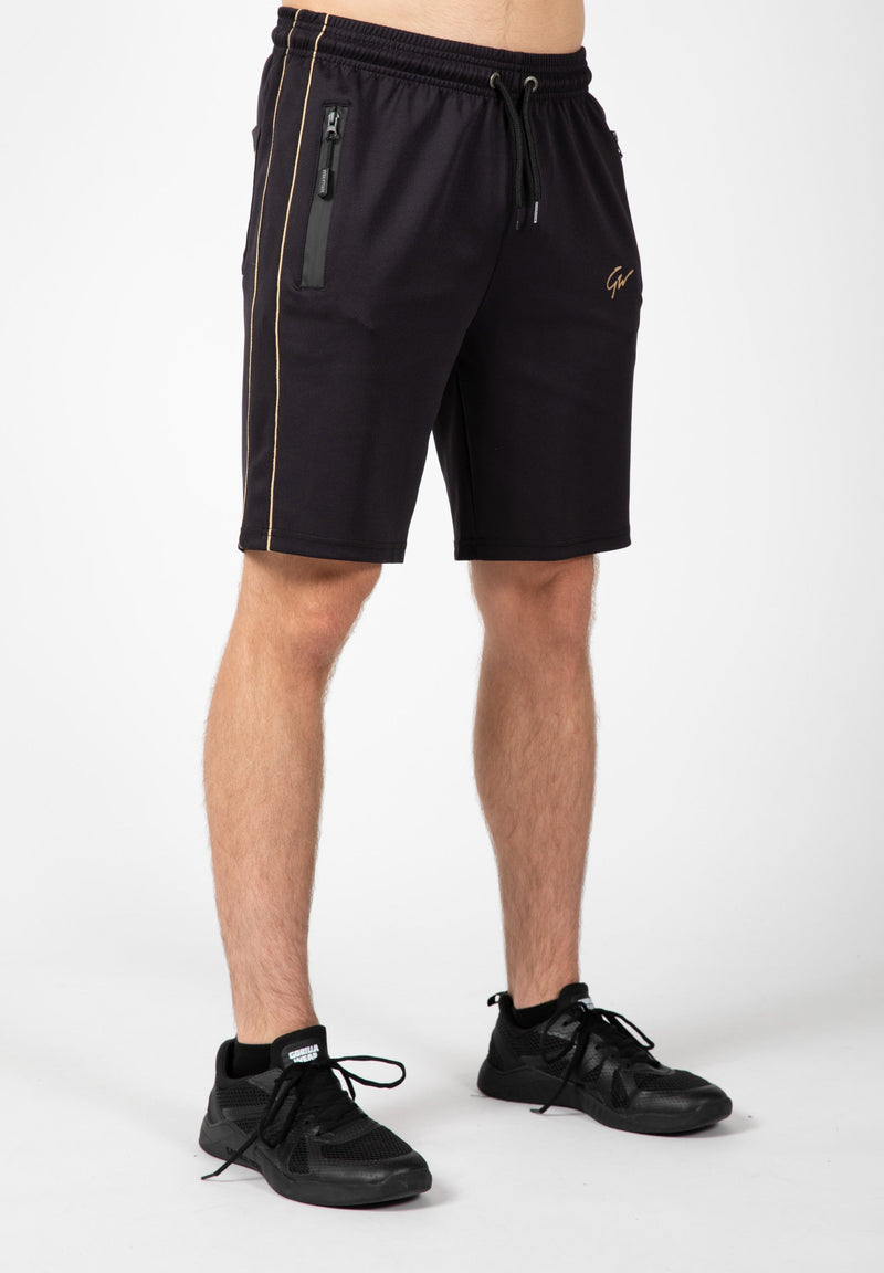 Load image into Gallery viewer, Gorilla Wear - Wenden Track Shorts - Black/Gold