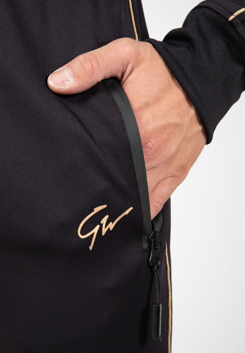 Load image into Gallery viewer, Gorilla Wear - Wenden Track Pants - Black/Gold
