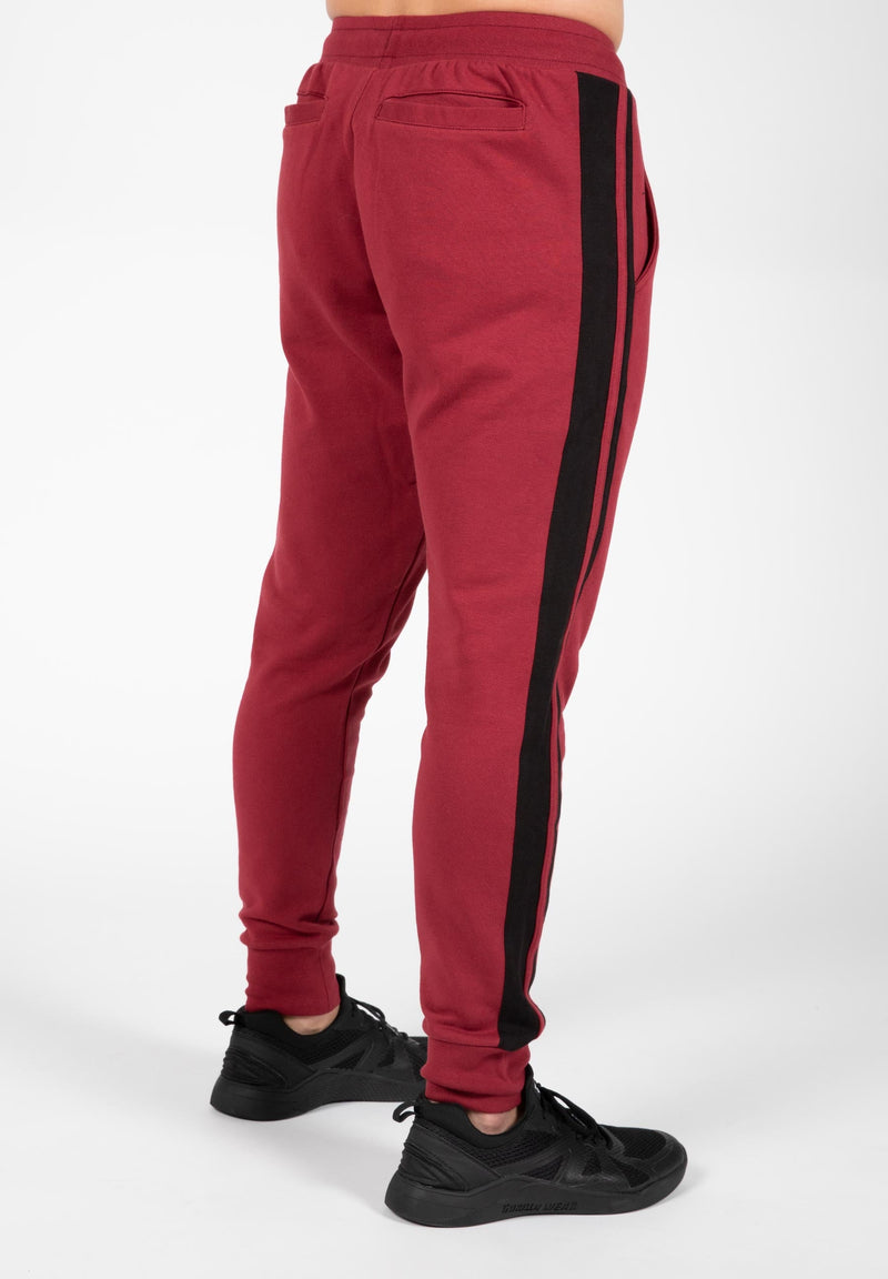 Load image into Gallery viewer, Gorilla Wear - Banks Sweatpants - Burgundy Red/Black