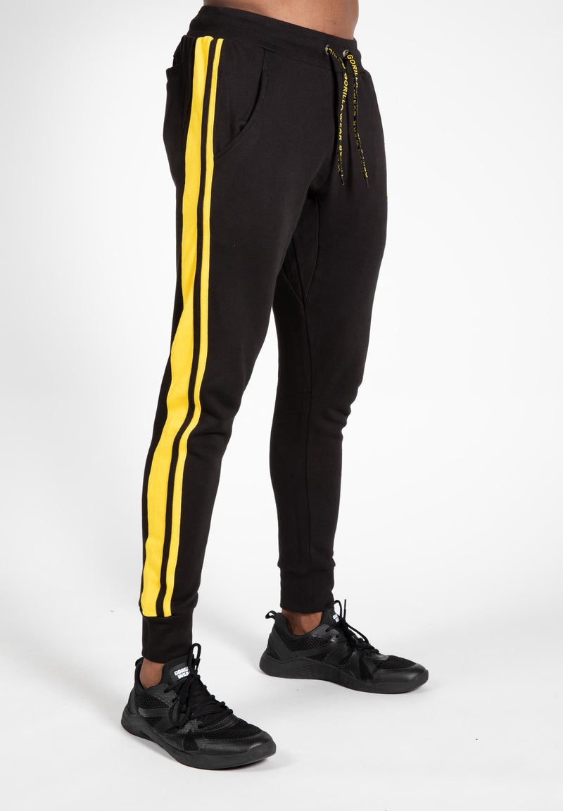 Load image into Gallery viewer, Gorilla Wear - Banks Sweatpants - Black/Yellow