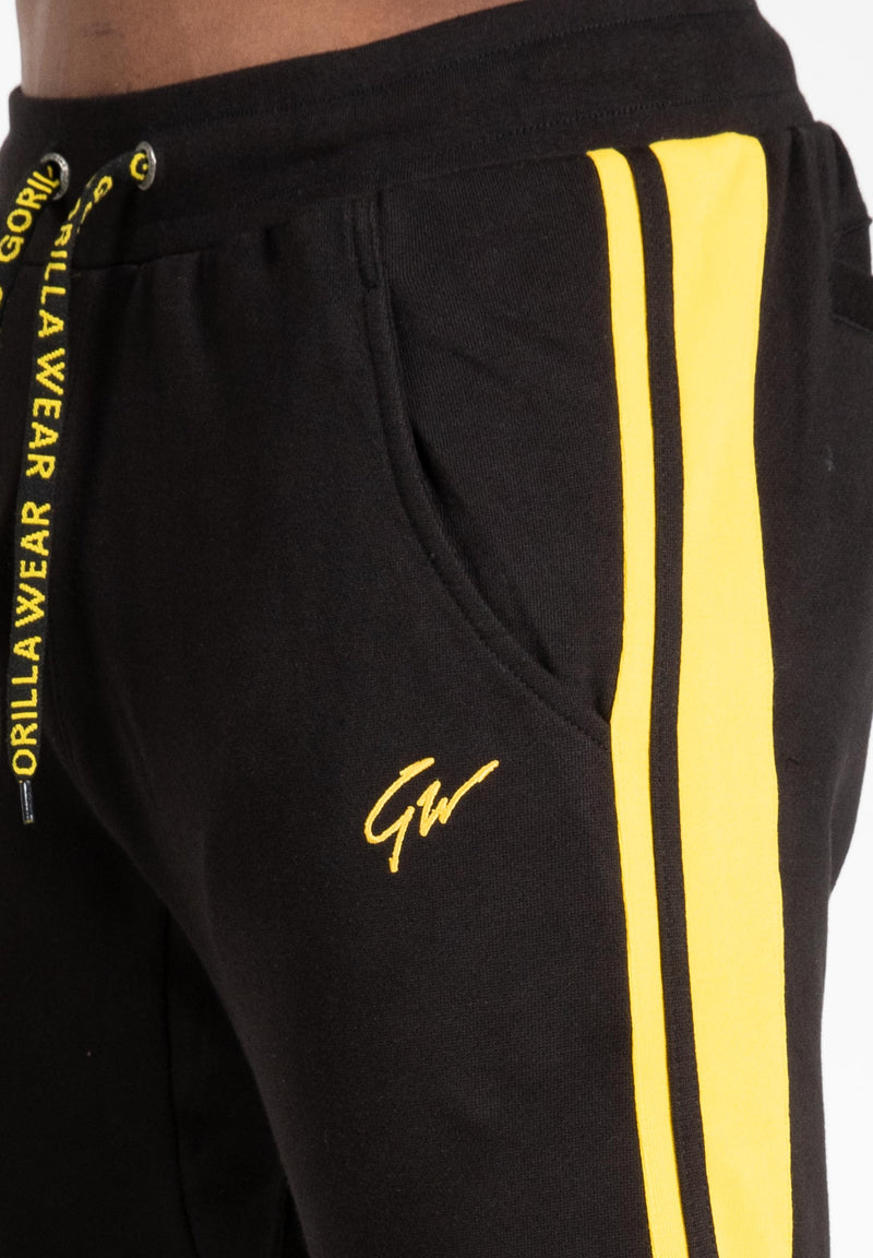 Load image into Gallery viewer, Gorilla Wear - Banks Sweatpants - Black/Yellow
