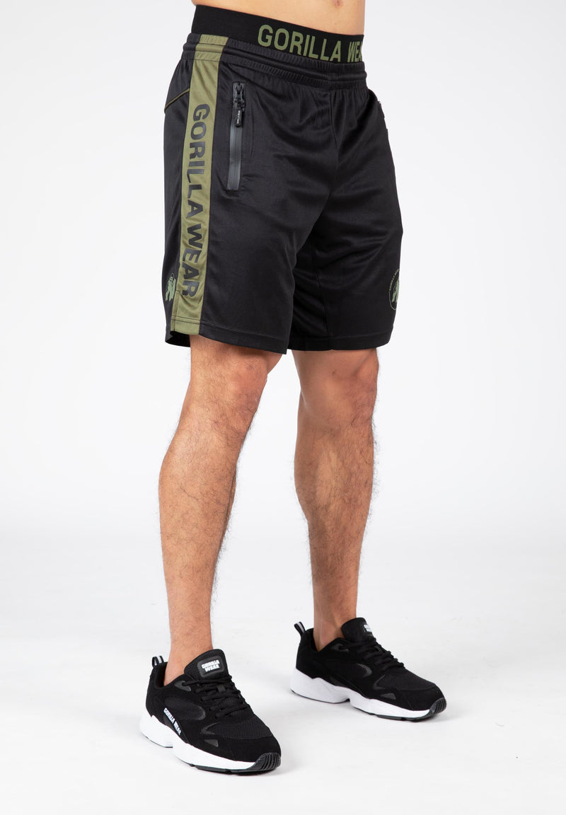 Load image into Gallery viewer, Gorilla Wear - Atlanta Shorts - Black/Green