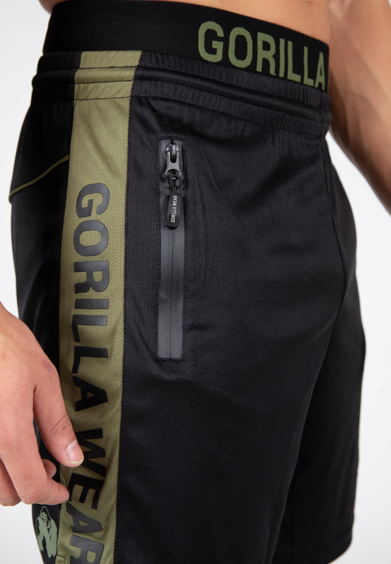 Load image into Gallery viewer, Gorilla Wear - Atlanta Shorts - Black/Green