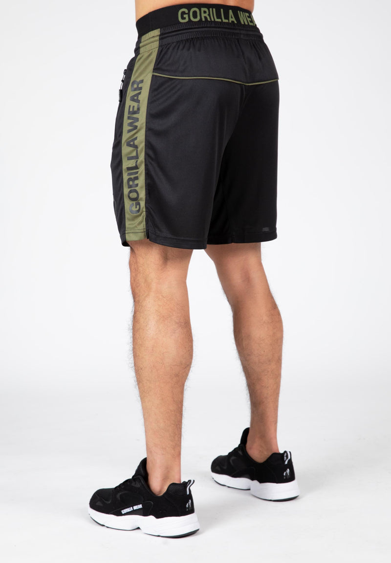 Load image into Gallery viewer, Gorilla Wear - Atlanta Shorts - Black/Green