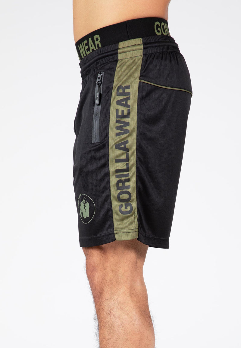 Load image into Gallery viewer, Gorilla Wear - Atlanta Shorts - Black/Green