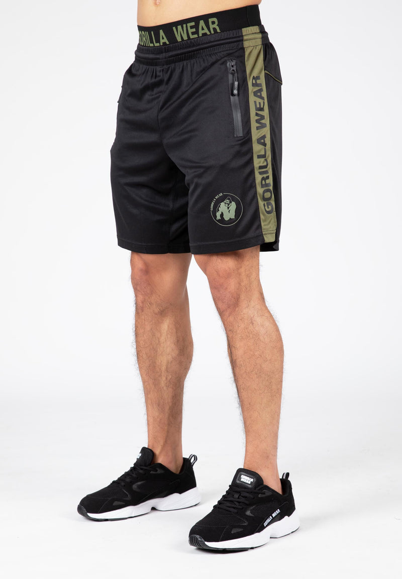 Load image into Gallery viewer, Gorilla Wear - Atlanta Shorts - Black/Green