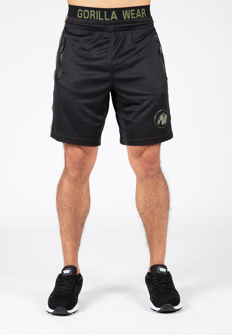 Load image into Gallery viewer, Gorilla Wear - Atlanta Shorts - Black/Green
