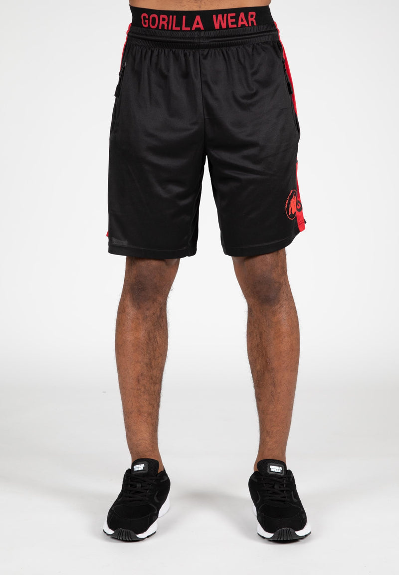 Load image into Gallery viewer, Gorilla Wear - Atlanta Shorts Black/Red