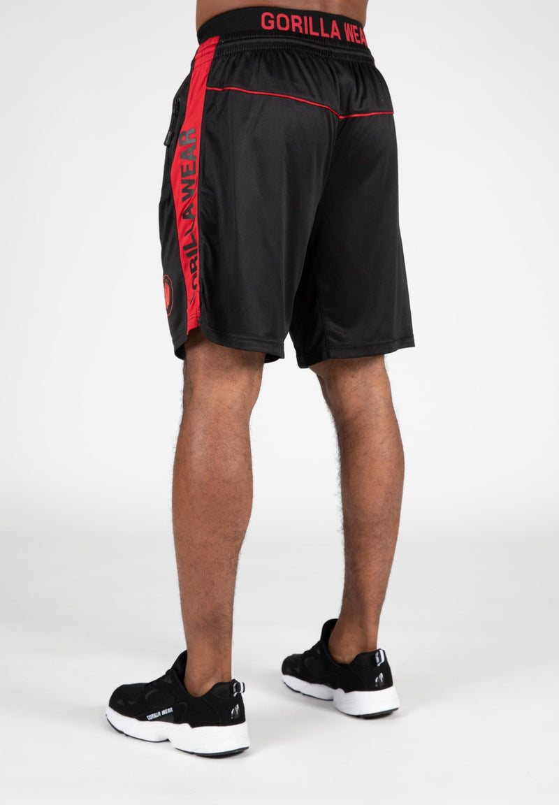 Load image into Gallery viewer, Gorilla Wear - Atlanta Shorts Black/Red