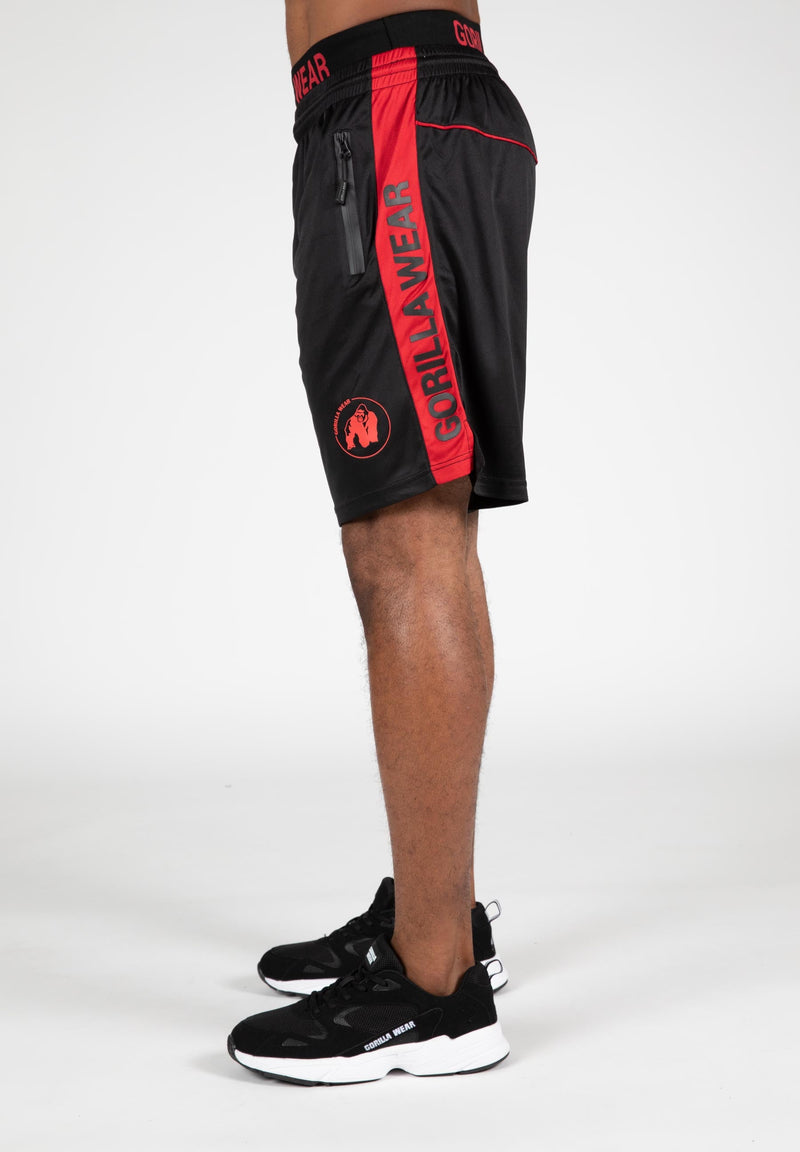 Load image into Gallery viewer, Gorilla Wear - Atlanta Shorts Black/Red
