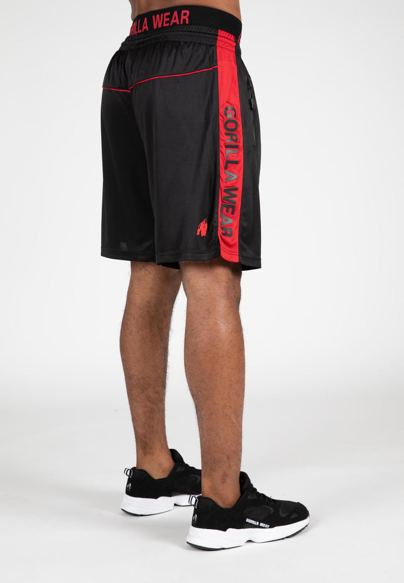 Load image into Gallery viewer, Gorilla Wear - Atlanta Shorts Black/Red