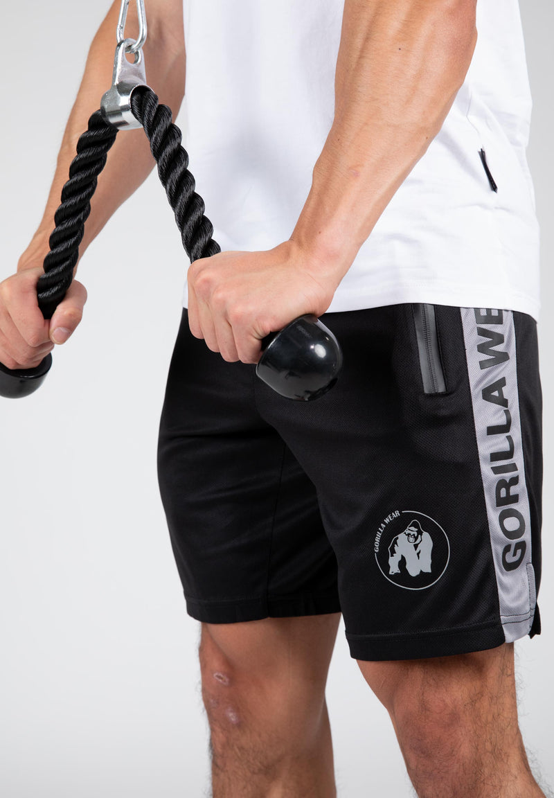 Load image into Gallery viewer, Gorilla Wear - Atlanta Shorts - Black/Gray