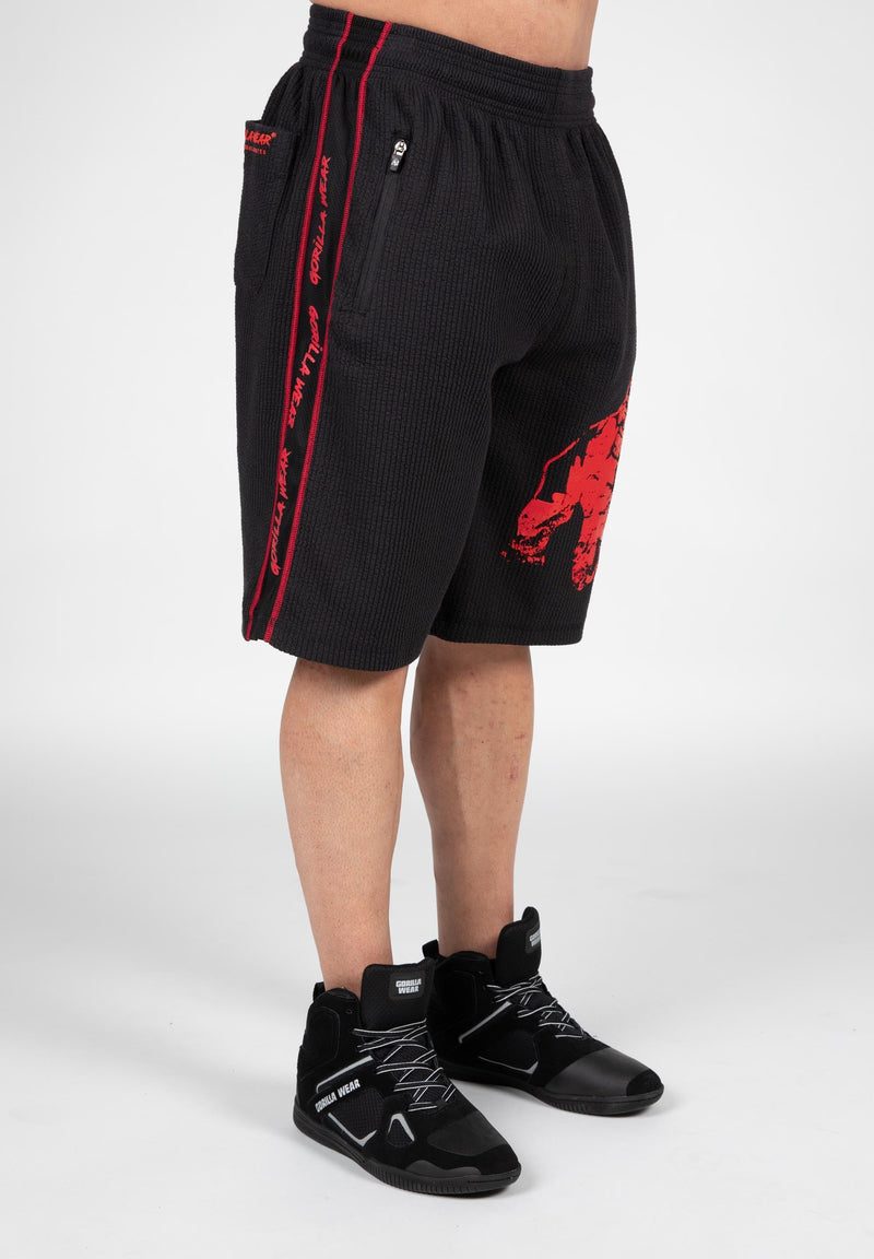 Load image into Gallery viewer, Gorilla Wear - Buffalo Old School Shorts - Black/Red