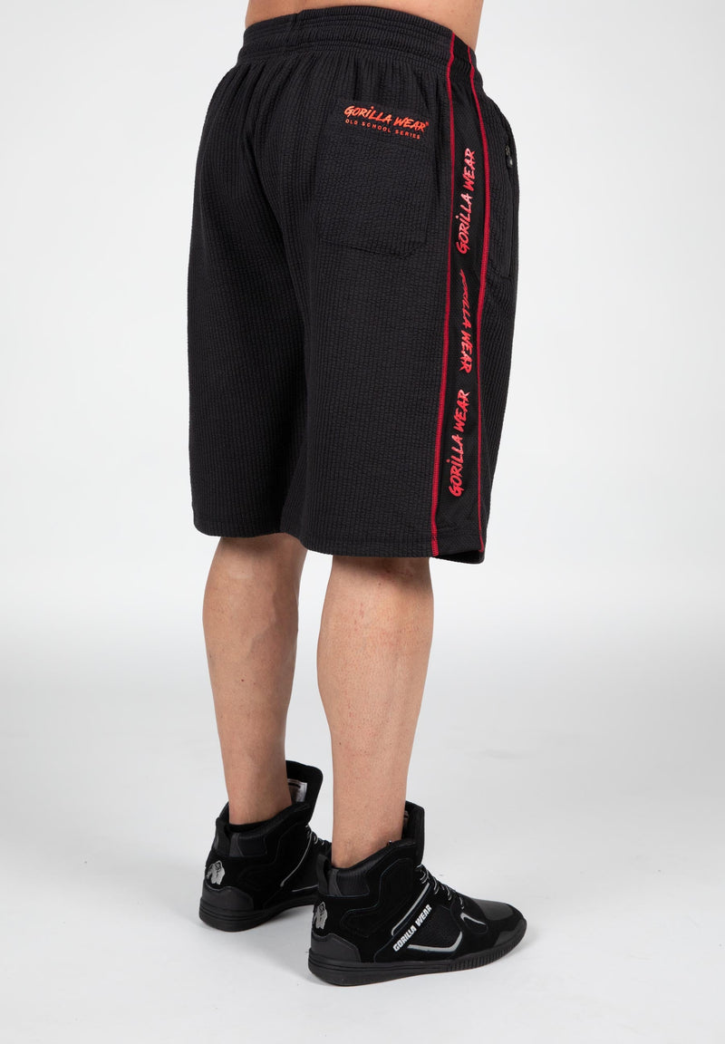 Load image into Gallery viewer, Gorilla Wear - Buffalo Old School Shorts - Black/Red