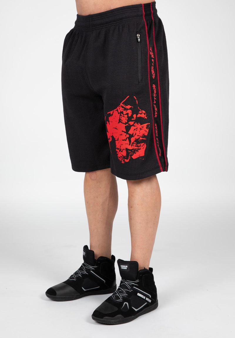 Load image into Gallery viewer, Gorilla Wear - Buffalo Old School Shorts - Black/Red