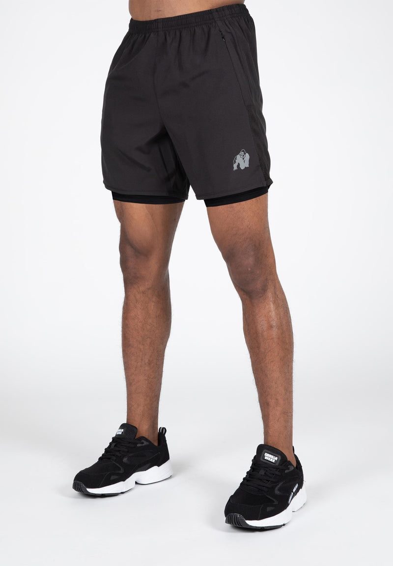 Load image into Gallery viewer, Gorilla Wear - Modesto 2-in-1 shorts - black