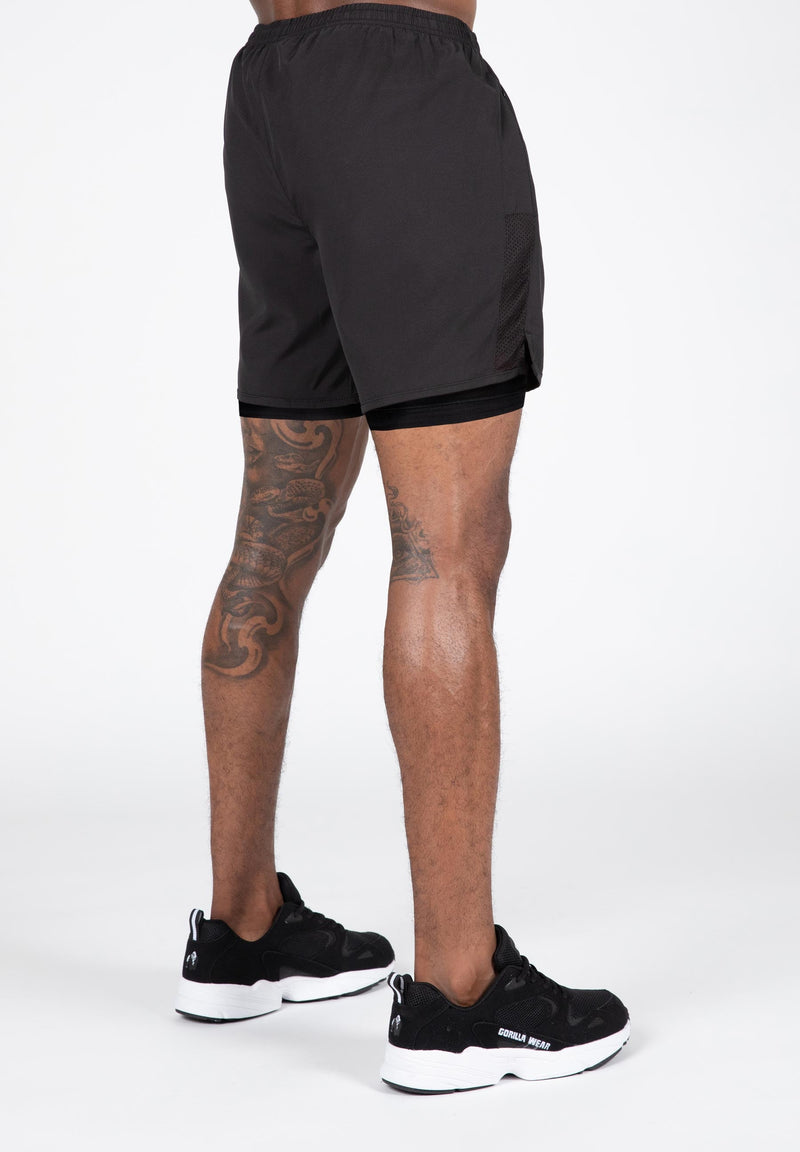 Load image into Gallery viewer, Gorilla Wear - Modesto 2-in-1 shorts - black