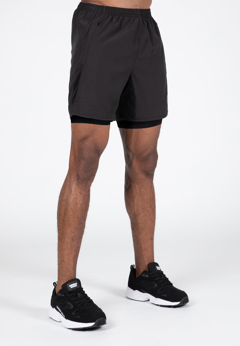 Load image into Gallery viewer, Gorilla Wear - Modesto 2-in-1 shorts - black