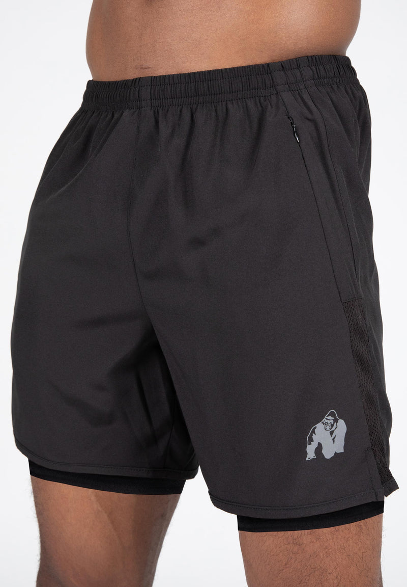 Load image into Gallery viewer, Gorilla Wear - Modesto 2-in-1 shorts - black