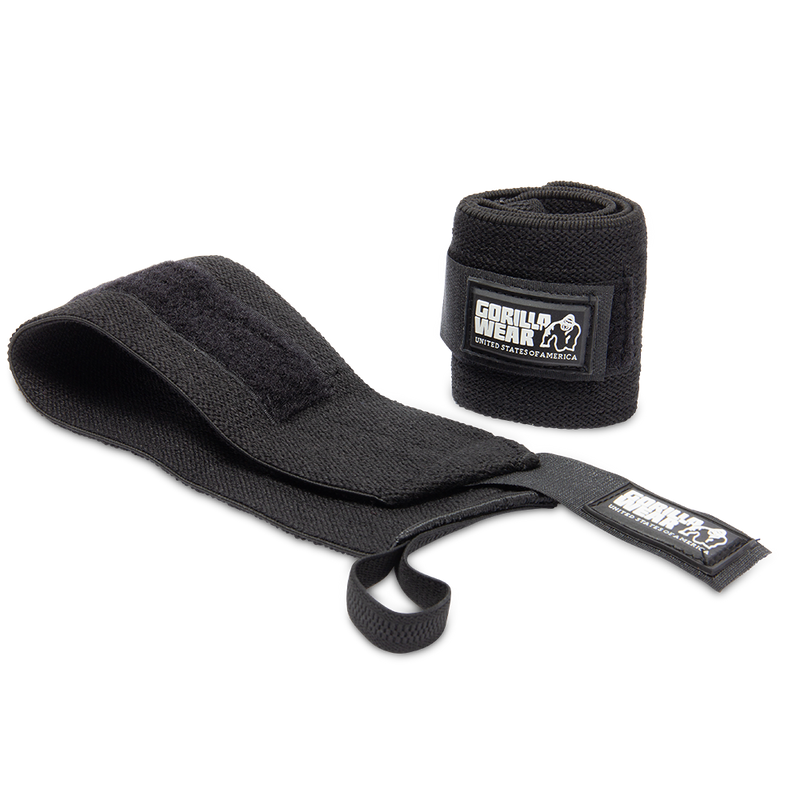 Load image into Gallery viewer, Gorilla Wear - Wrist Wraps Basic - Black/White