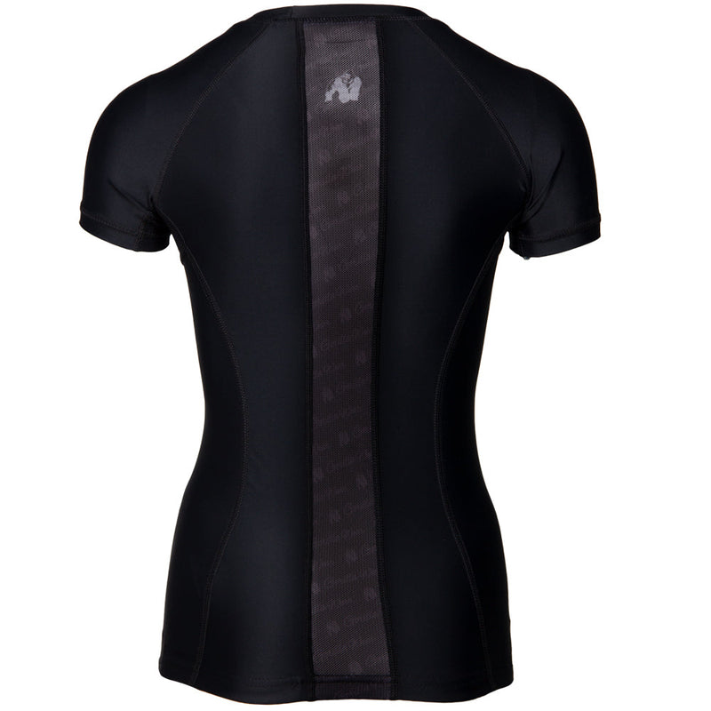 Load image into Gallery viewer, Gorilla Wear - Carlin Compression Short Sleeve Top - Black/Black