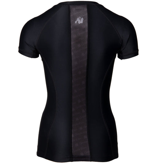 Gorilla Wear - Carlin Compression Short Sleeve Top - Black/Black