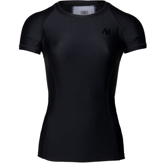 Gorilla Wear - Carlin Compression Short Sleeve Top - Black/Black