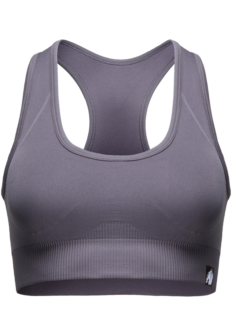 Load image into Gallery viewer, Gorilla Wear - Yava Seamless Sports Bra - Gray