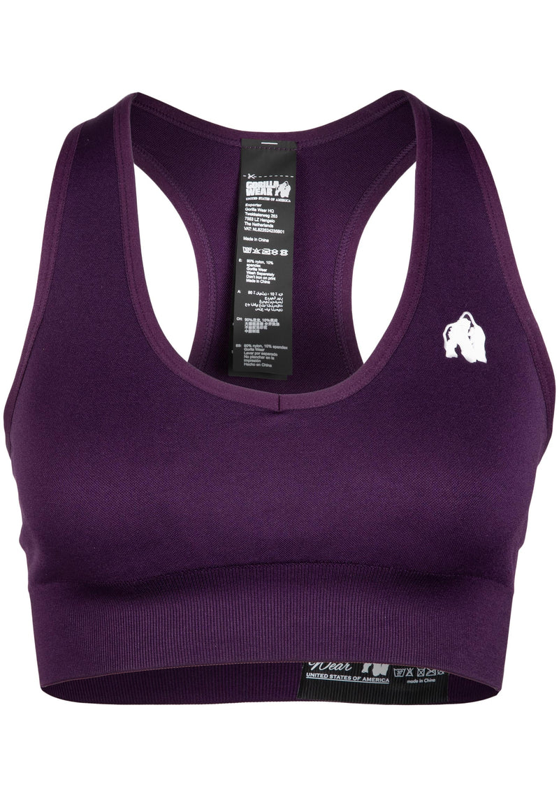 Load image into Gallery viewer, Gorilla Wear - Neiro Seamless Sports Bra - Purple