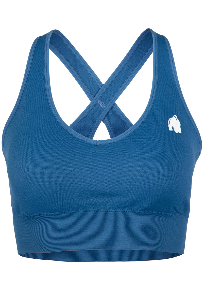 Load image into Gallery viewer, Gorilla Wear - Hilton Seamless Bra - Blue
