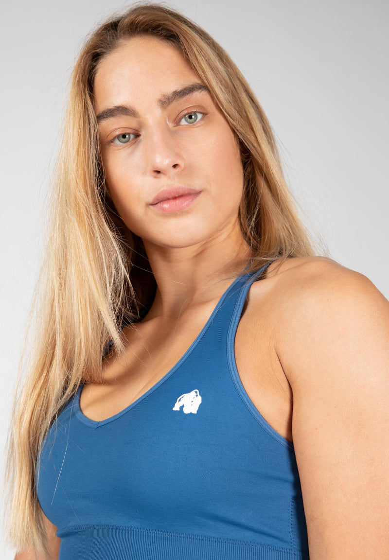 Load image into Gallery viewer, Gorilla Wear - Hilton Seamless Bra - Blue