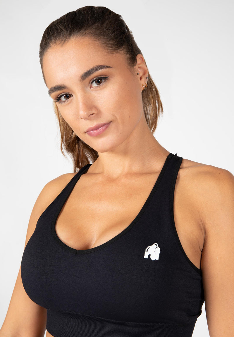 Load image into Gallery viewer, Gorilla Wear - Hilton Seamless Bra - Black