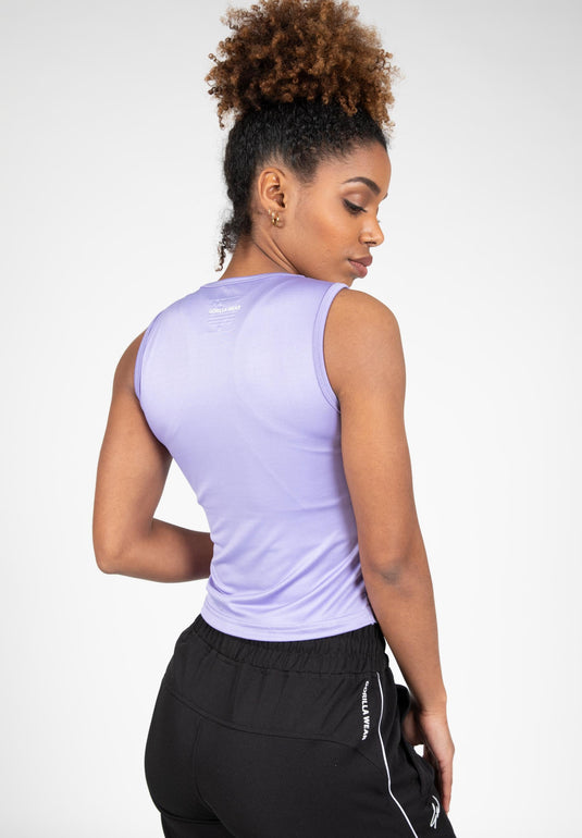 Gorilla Wear - Estelle Twisted Crop Top - Lilac
