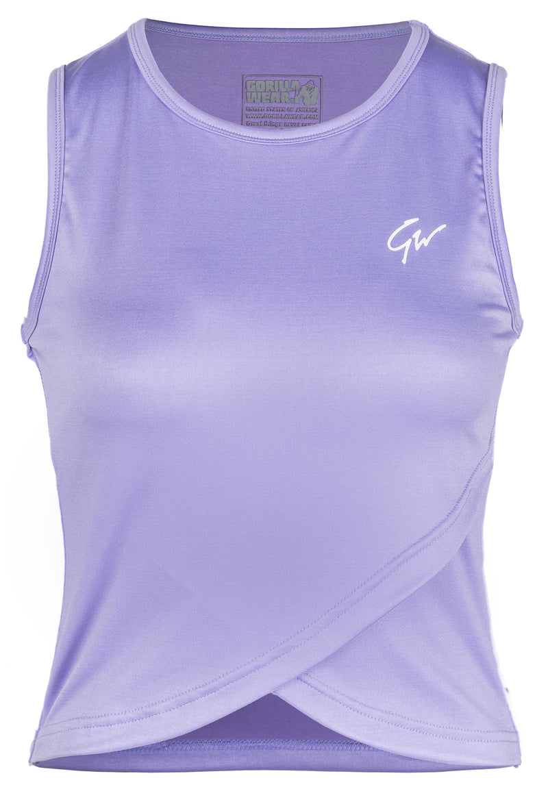 Load image into Gallery viewer, Gorilla Wear - Estelle Twisted Crop Top - Lilac