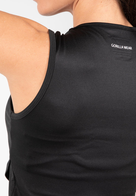 Gorilla Wear - Estelle Twisted Crop Top - Black