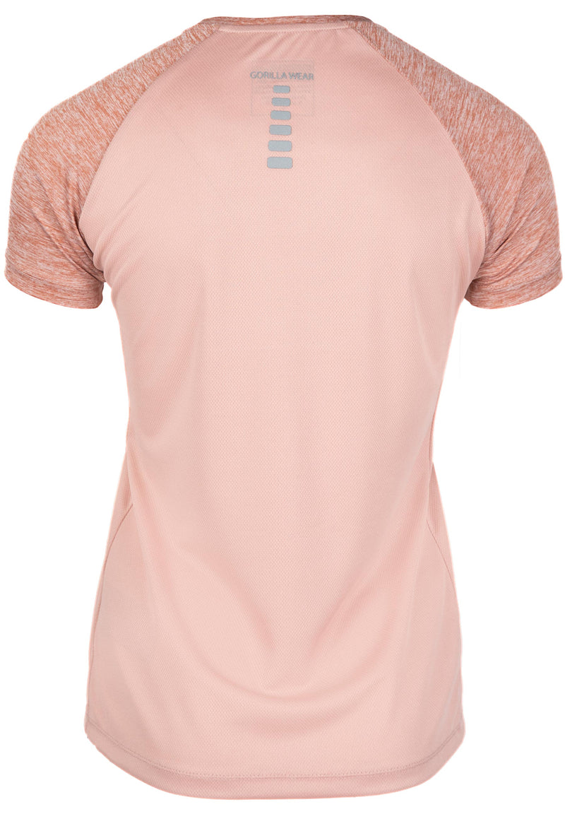 Load image into Gallery viewer, Gorilla Wear - Monetta Performance T-Shirt - Salmon Pink