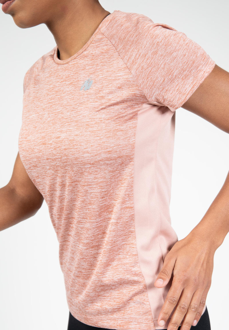 Load image into Gallery viewer, Gorilla Wear - Monetta Performance T-Shirt - Salmon Pink