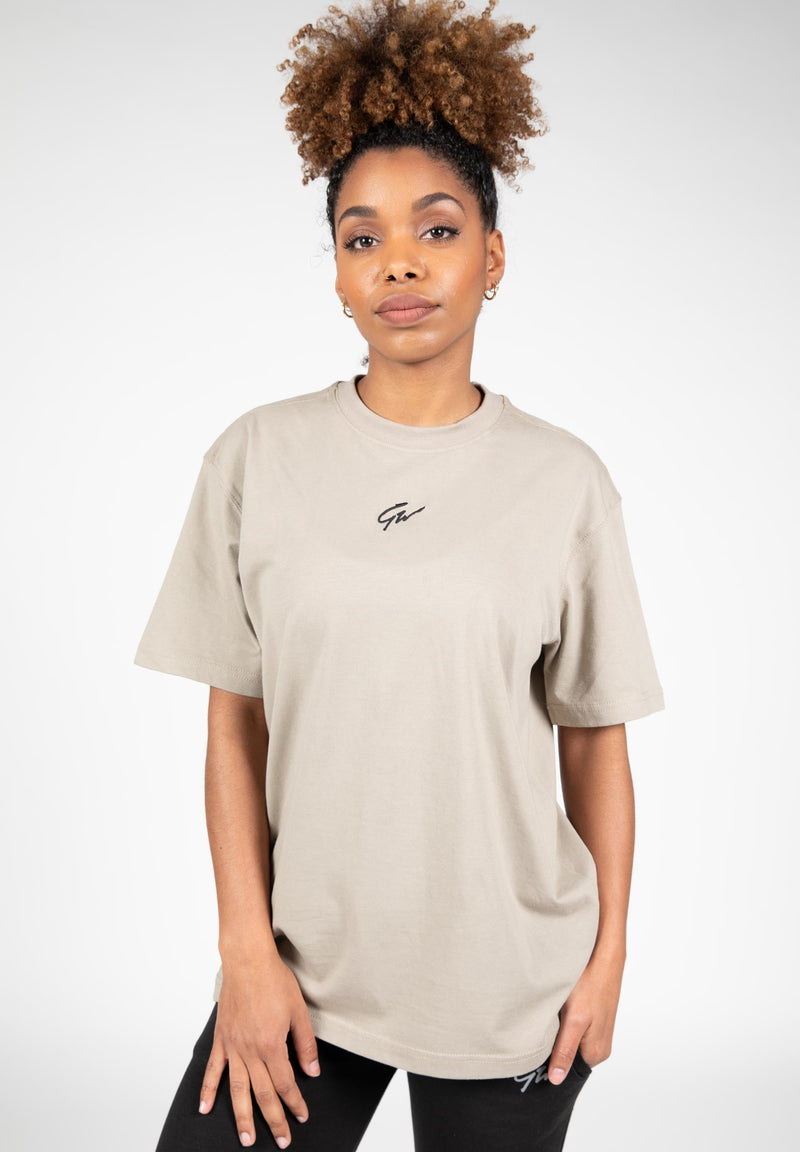 Load image into Gallery viewer, Gorilla Wear - Bixby Oversized T-shirt - Beige