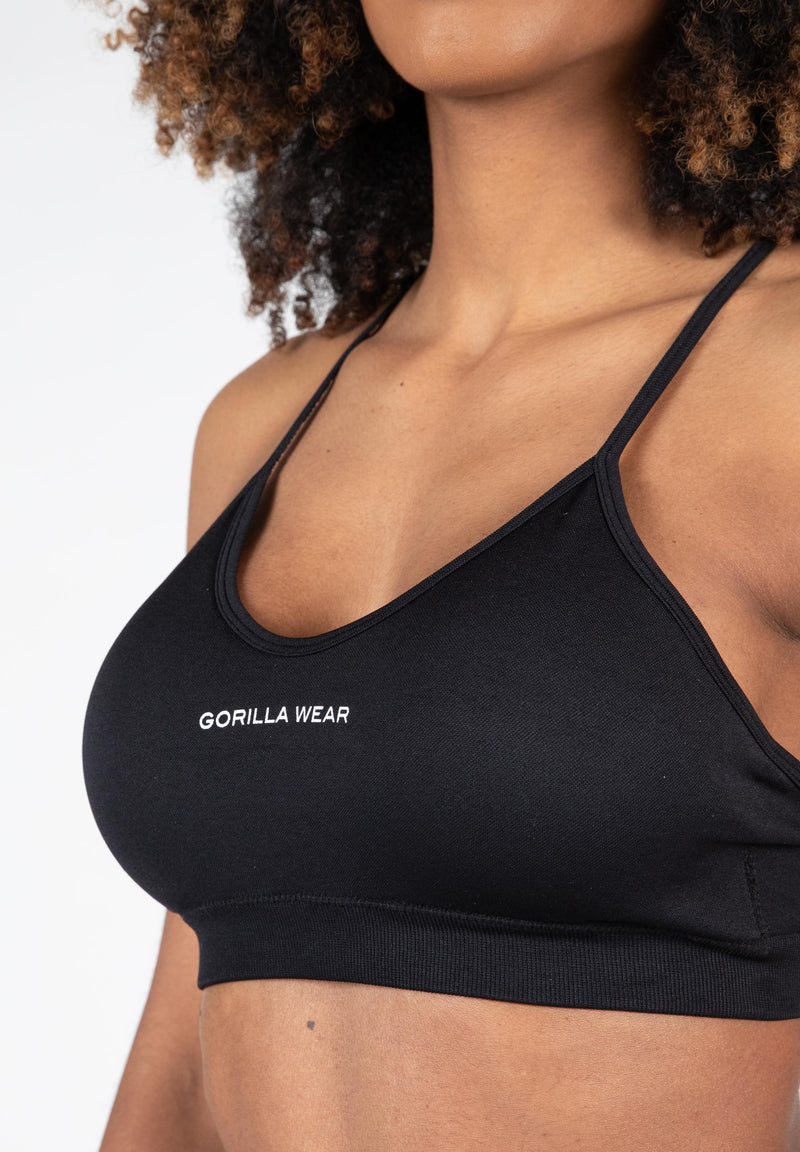Load image into Gallery viewer, Gorilla Wear - Quincy Seamless Sport Bra - Black